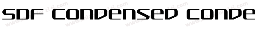 SDF Condensed Conden字体转换